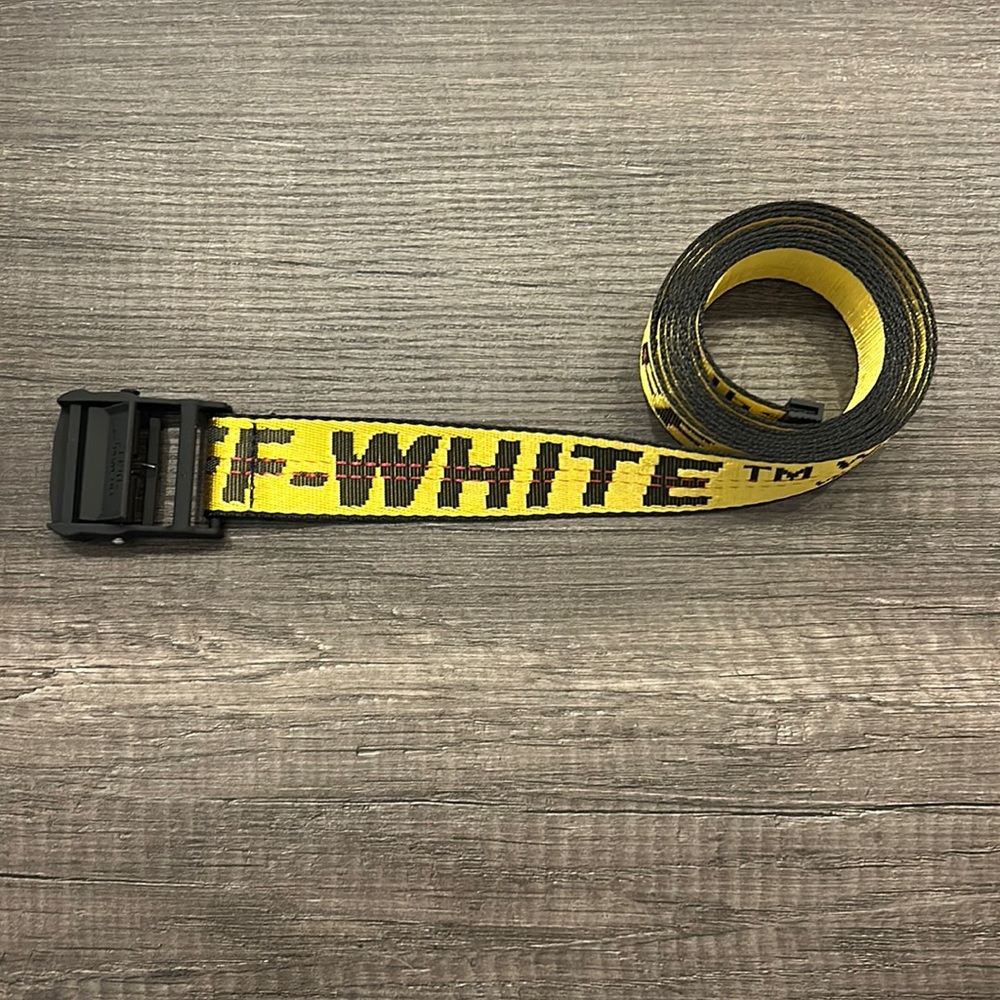 Off-White Unisex Yellow Utility Belt